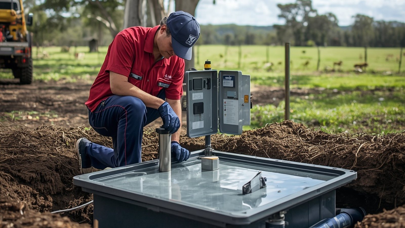 Wastewater maintenance enquiry for Gippsland rural treatment system